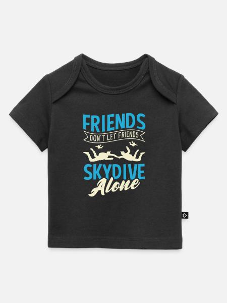Skydiving, Fallschrimspringen, Skydiver Fallschirm - Baby Premium Organic T-Shirt - Schwarz