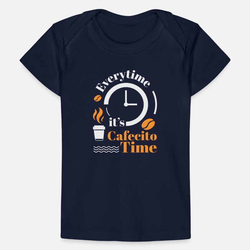 Cafecito Lover Drinking Cafecito Mix Cuban Coffee Baby Premium Organic T-shirt