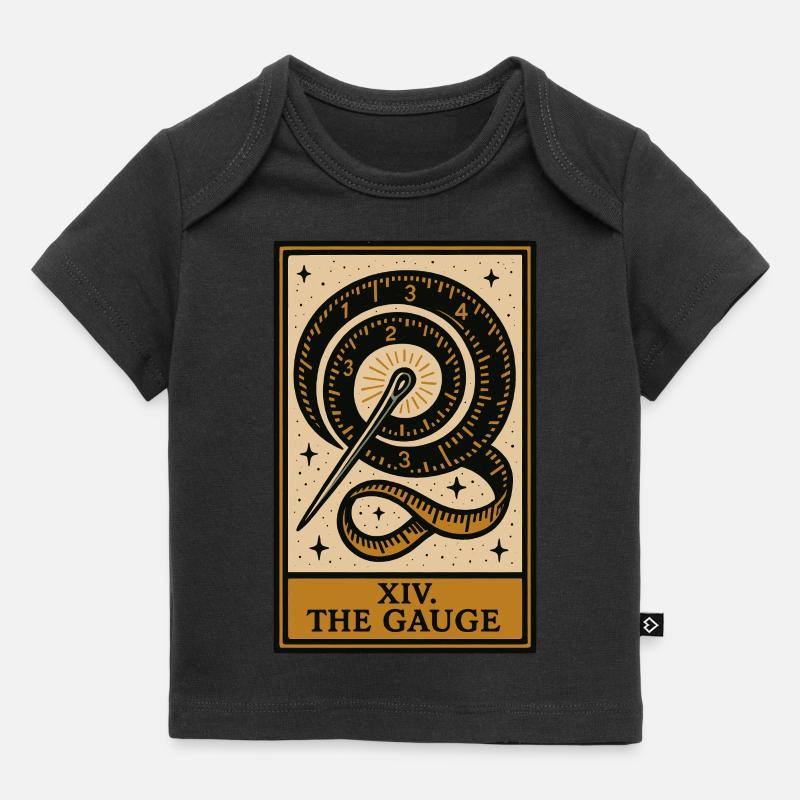 La jauge de couture de tarot précise - T-shirt Premium bébé bio - noir