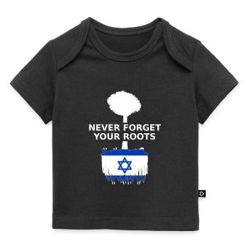 Israel Israelische Wurzeln - Baby Premium Organic T-Shirt - Schwarz - Vorne
