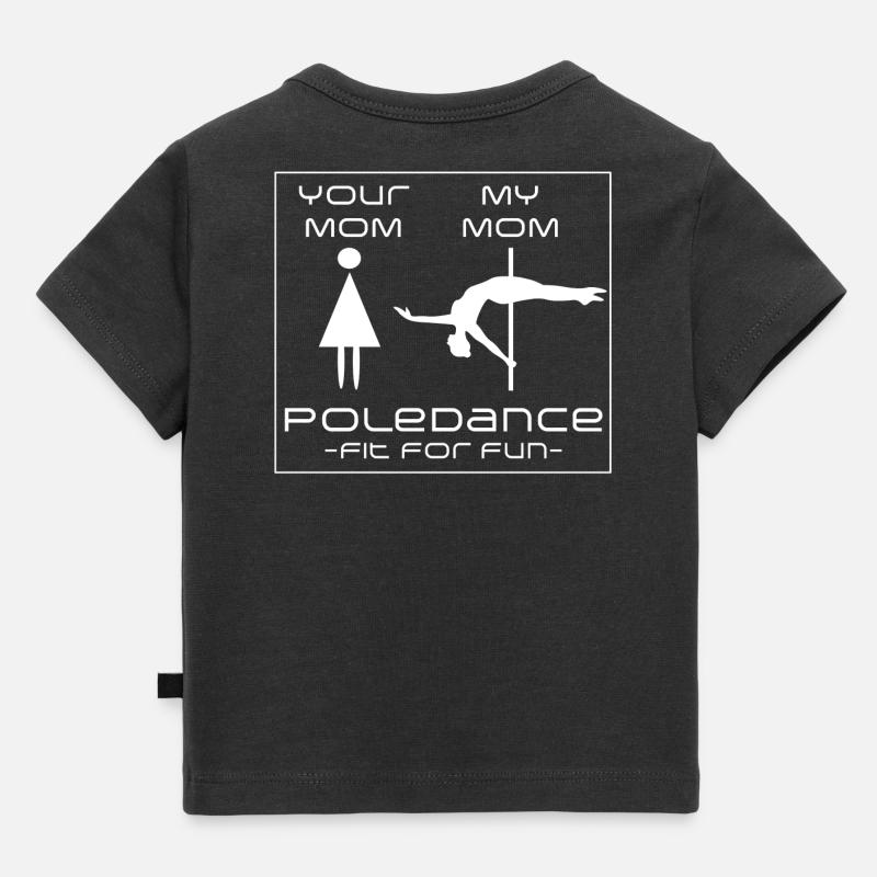 Amusement de maman en pole dance - T-shirt Premium bébé bio - noir