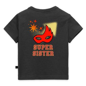 Super-Schwester - Baby Premium Organic T-Shirt - Schwarz - Hinten