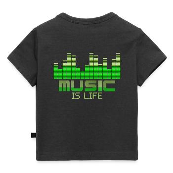 equalizer music is life - T-shirt Premium bébé bio - noir - Dos