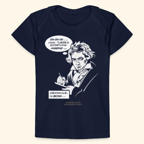 Beethoven beim Komponieren - Baby Bio-T-Shirt