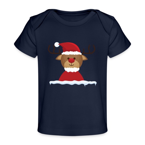 Reindeer on Ice - Baby Bio-T-Shirt
