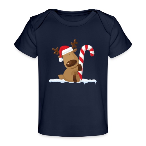 Reindeer on Ice - Baby Bio-T-Shirt