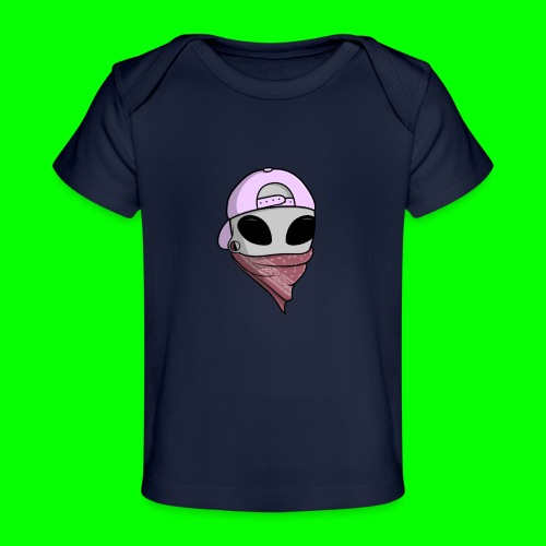gangsta alien logo - Maglietta ecologica per neonato
