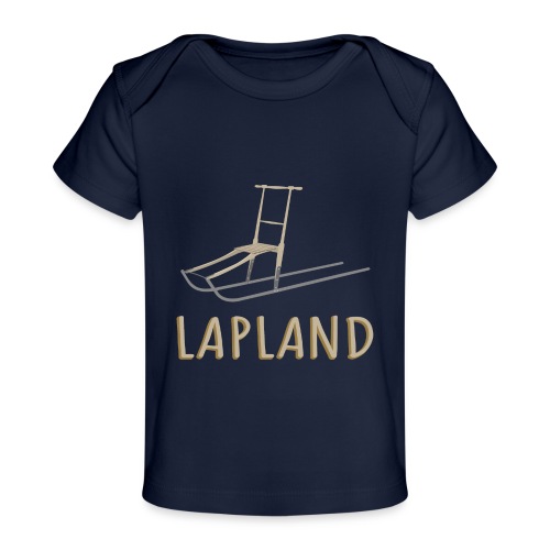 Potkukelkka ja Lapland teksti - Vauvojen luomu-t-paita