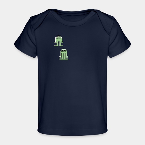 robots in green - Organic Baby T-Shirt