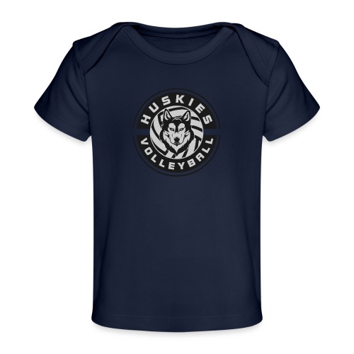 Huskies Volleyball Logo - Baby Bio-T-Shirt
