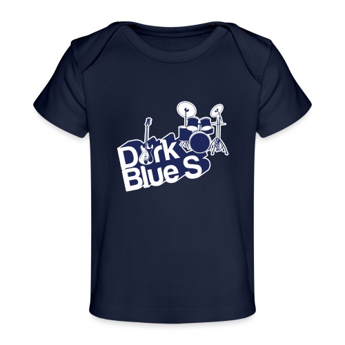 Dark Blue S logo - Organic Baby T-Shirt