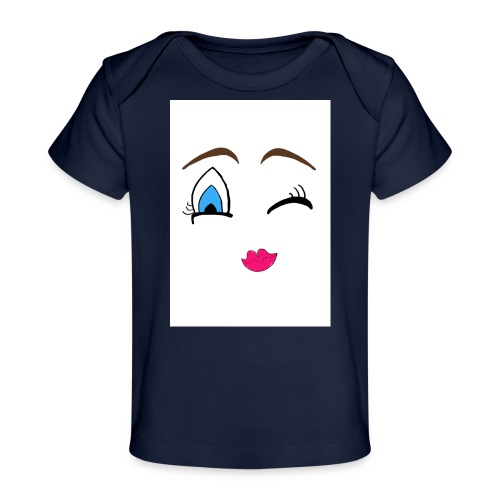 Winky emoji jpg - Organic Baby T-Shirt