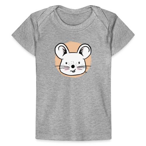 Süße Maus - Portrait - Baby Bio-T-Shirt