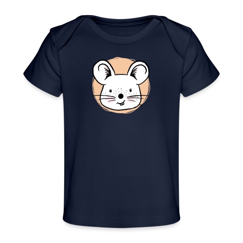 Süße Maus - Portrait - Baby Bio-T-Shirt