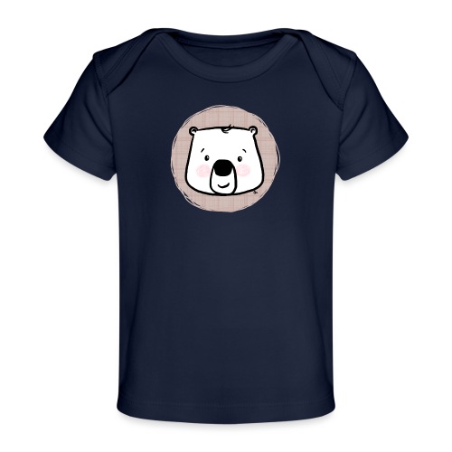 Süßer Bär - Portrait - Baby Bio-T-Shirt