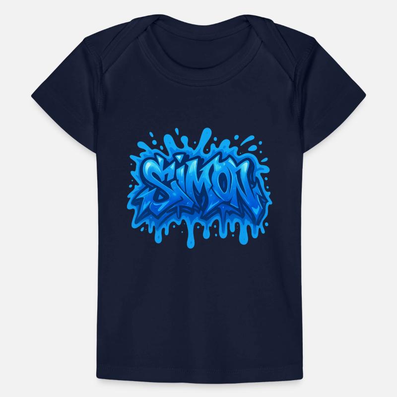 Graffiti Simon Name Gift Ideal Printable On Baby Premium Organic T-shirt