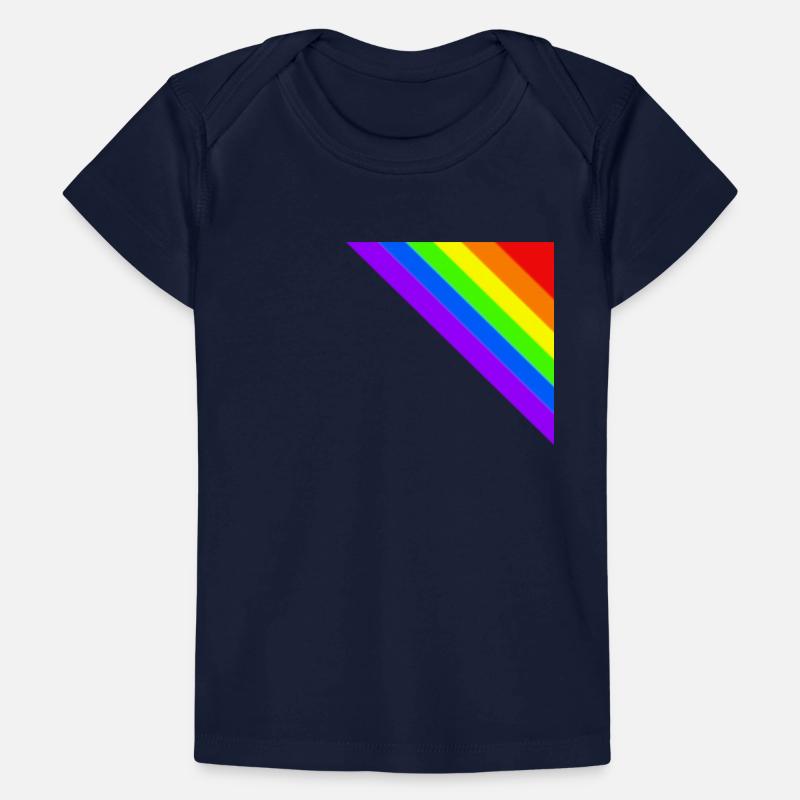 Regenbogen Geschenkidee Ecke bunt Baby Premium Organic T-Shirt