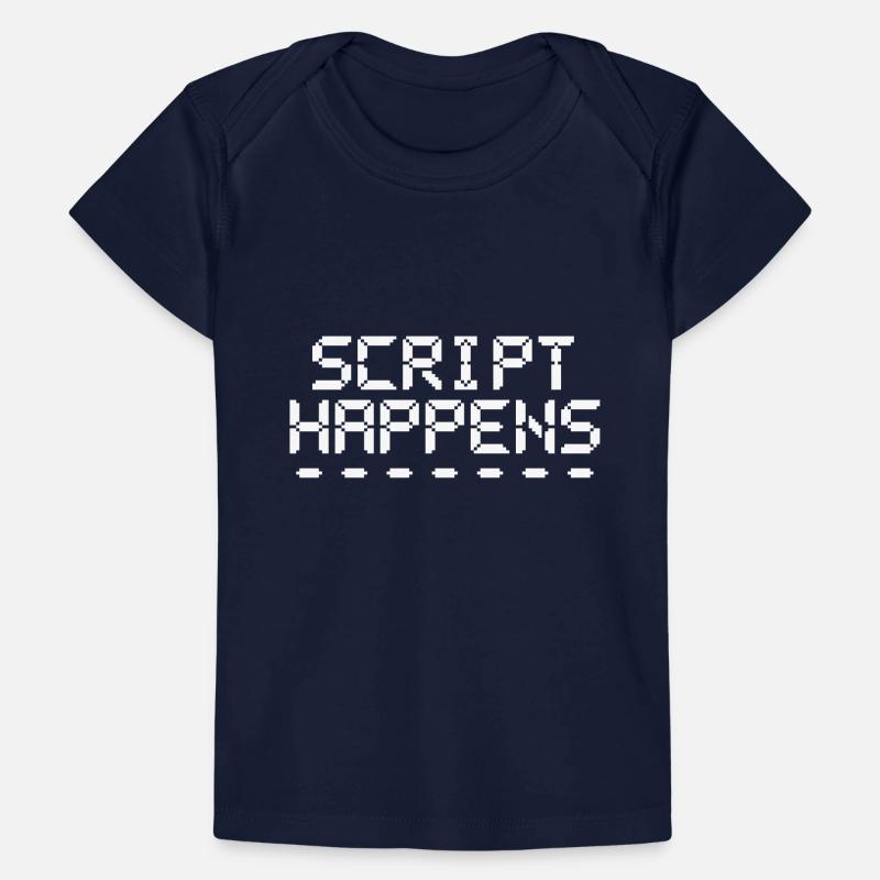 Le script de programmation informatique se produit Programmeur T-shirt Premium bébé bio