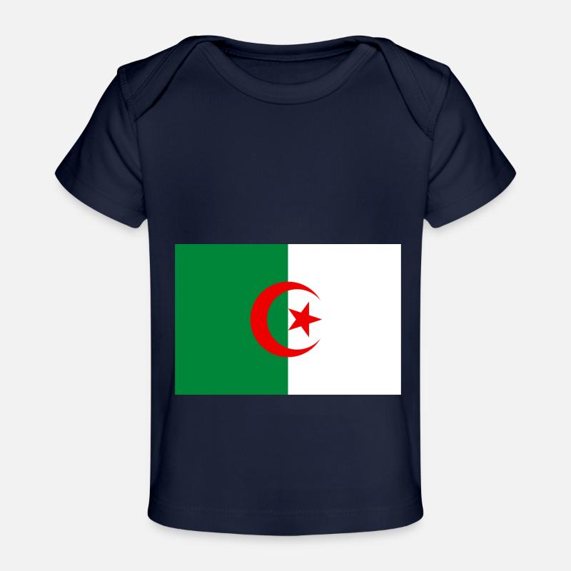 Drapeau de l'Algérie - T-shirt Premium bébé bio - marine foncé