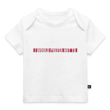 Je préfère ne pas - T-shirt Premium bébé bio - marine foncé - Devant