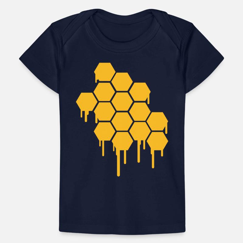 Honeycombs Pattern Baby Premium Organic T-shirt