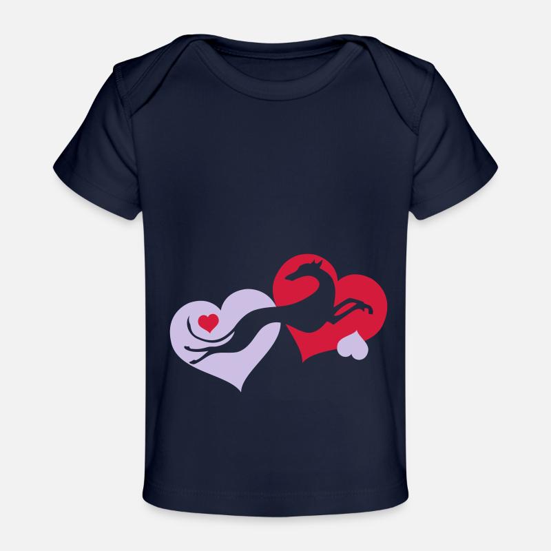 Lévrier Valentin - T-shirt Premium bébé bio - marine foncé