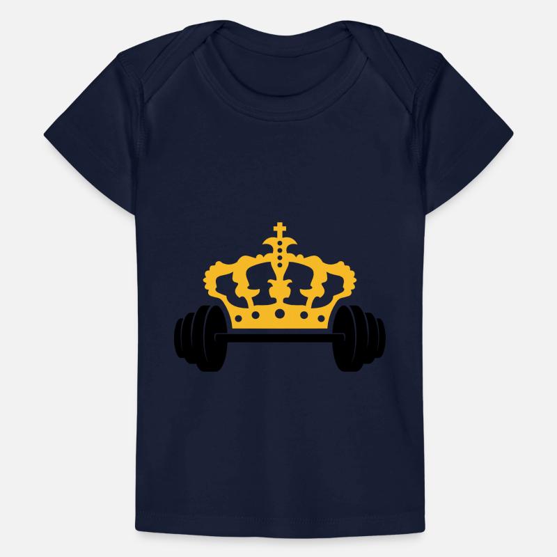 Conception du logo Krone Dumbbell T-shirt Premium bébé bio