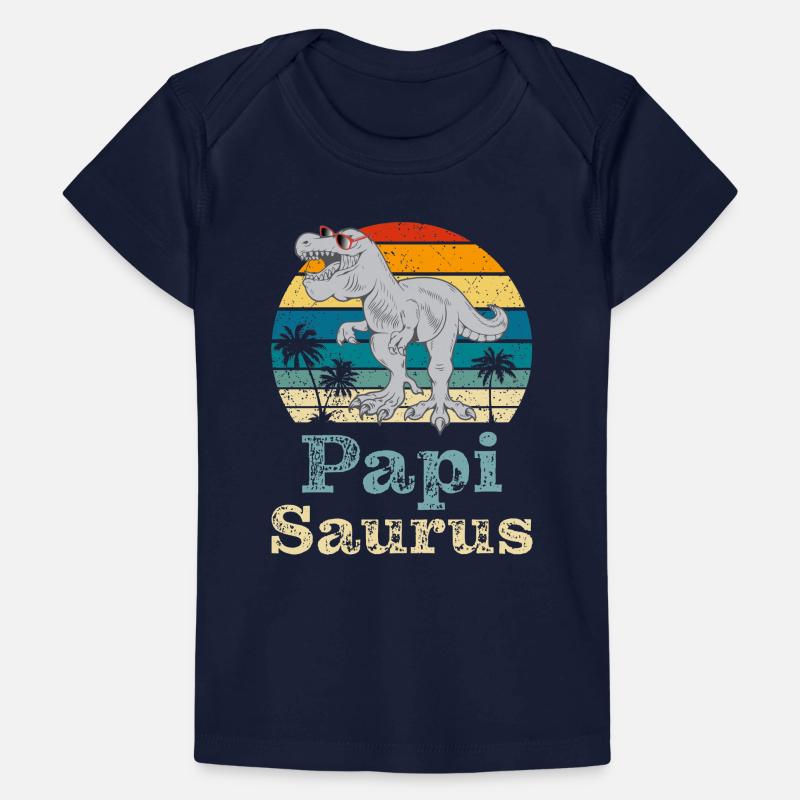 Papi Saurus Papa Saurus Papi Schweiz Baby Premium Organic T-Shirt
