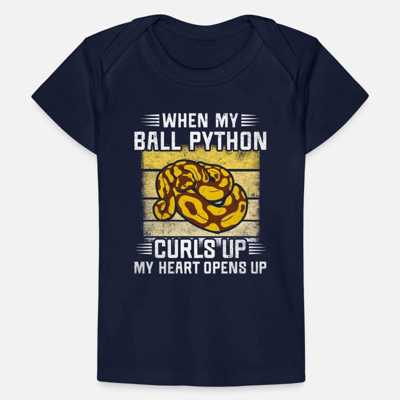I Love My Banana Ball Python Schlange Königspython Baby Premium Organic T-Shirt