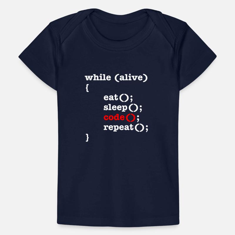 While Alive Eat Sleep Code Repeat - Computer Scientist Baby Premium Organic T-shirt