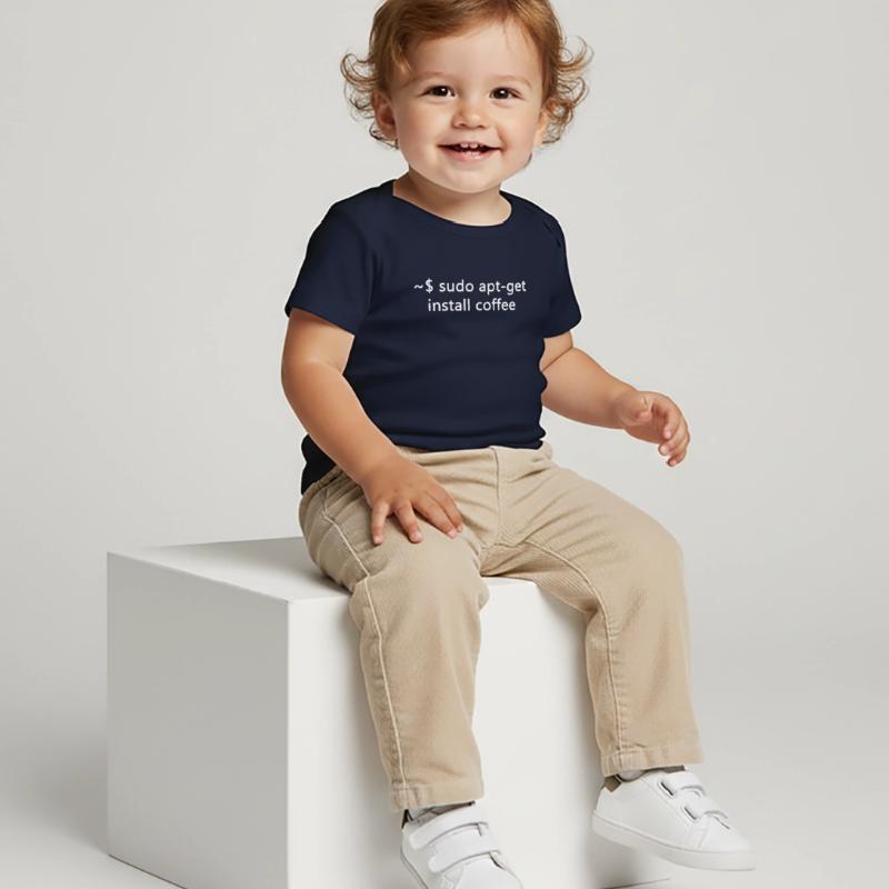 Sysadmin Linux sudo apt-get installer coffee T-shirt Premium bébé bio