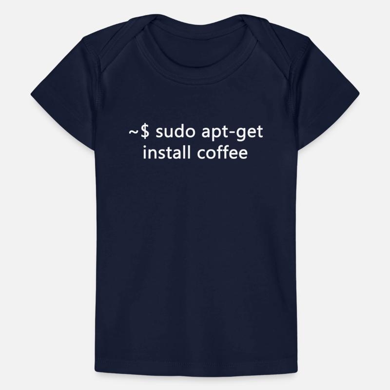 Sysadmin Linux sudo apt-get installer coffee T-shirt Premium bébé bio
