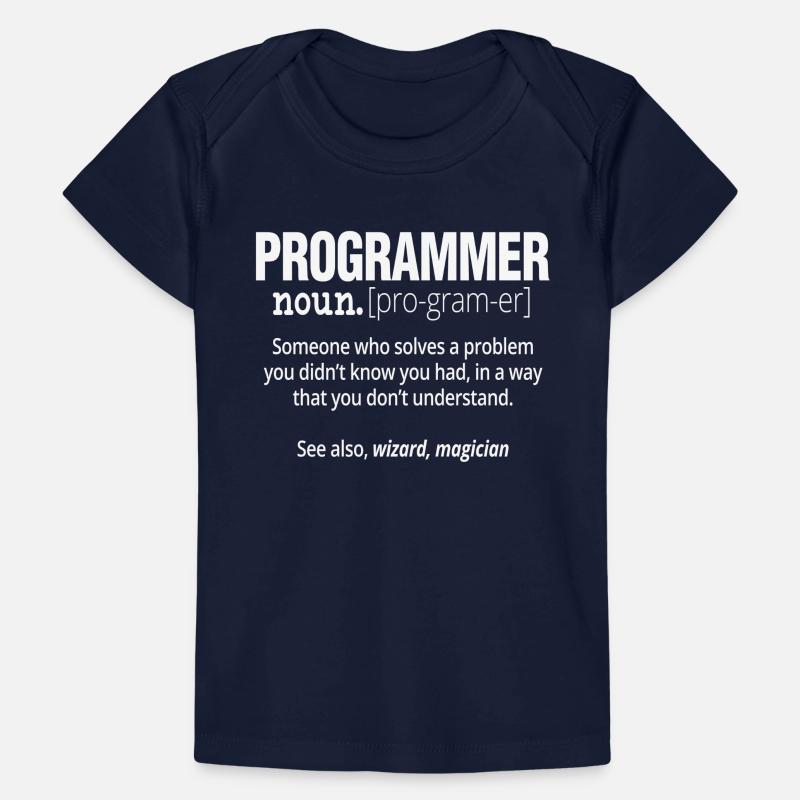 Programmer Noun Funny Software Engineer Coder Baby Premium Organic T-Shirt