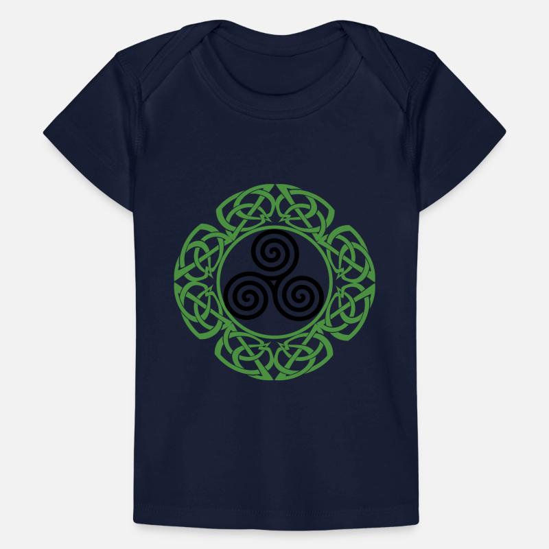 Celtic Ireland Viking Celtic Knot Pattern Tree Baby Premium Organic T-shirt