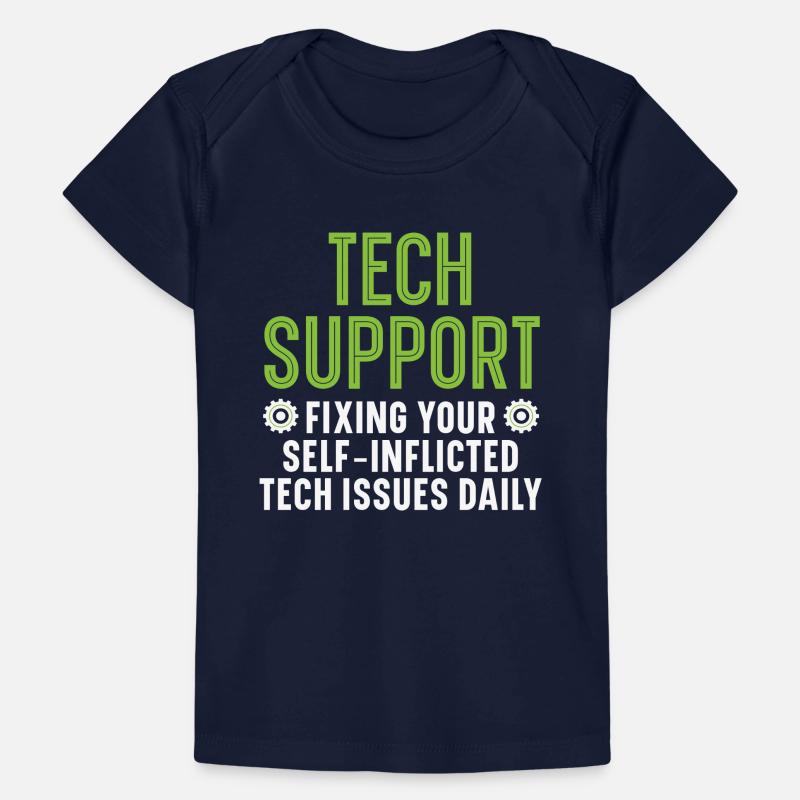 Tech Support Fixing Your Tech Issues Daily Baby Premium Organic T-Shirt