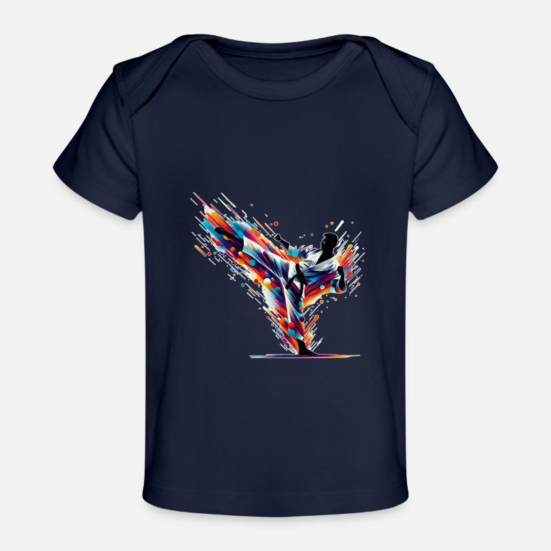Explosion de karaté - T-shirt Premium bébé bio - marine foncé