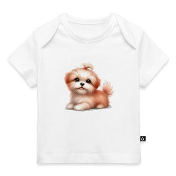 Süßer Hund - Baby Premium Organic T-Shirt - Dunkelnavy - Vorne