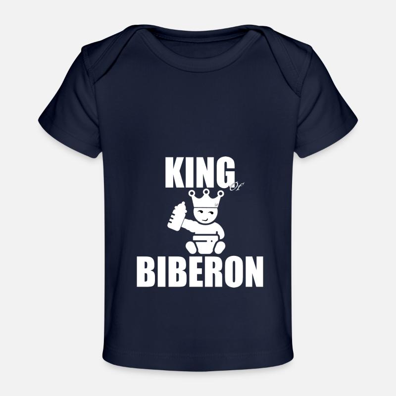 ROI DES BIBERONS - T-shirt Premium bébé bio - marine foncé
