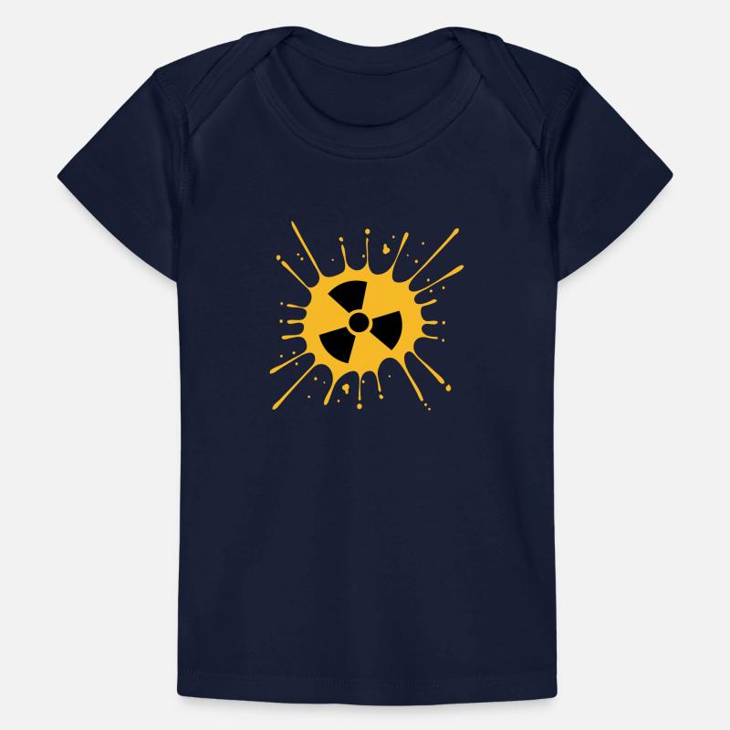 atomic symbol radioactive warning caution note Baby Premium Organic T-shirt