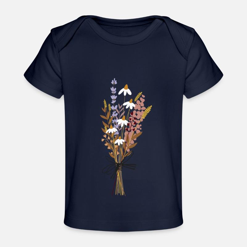 Bouquet - T-shirt Premium bébé bio - marine foncé