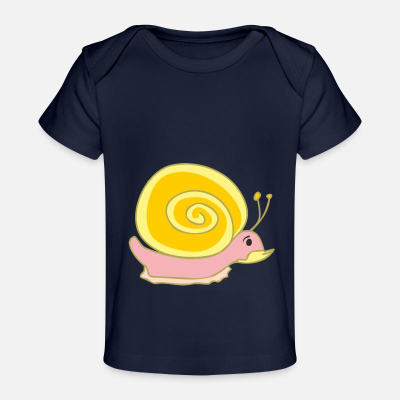 Escargots - T-shirt Premium bébé bio - marine foncé