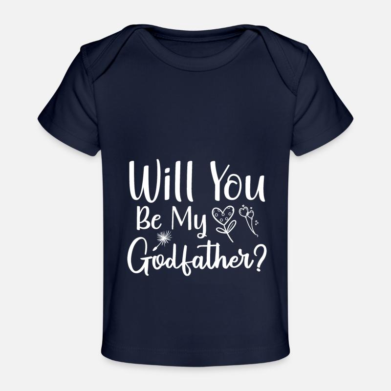 Aimerais-tu être mon parrain - T-shirt Premium bébé bio - marine foncé