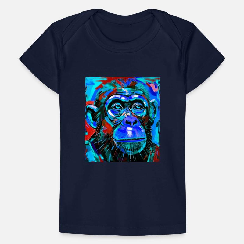 Monkey Portrait Baby Premium Organic T-shirt