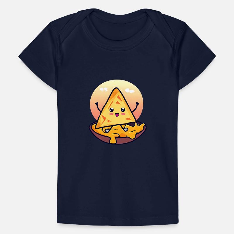 Chips de nacho dans un bain de fromage crémeux T-shirt Premium bébé bio
