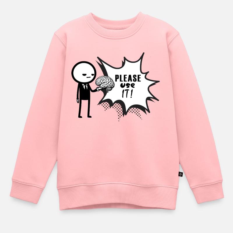 pls_use_it - Sweat Premium enfant bio - rose