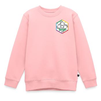 DM-Logo 2026_new - Kinder Premium Organic Sweatshirt - Rosa - Vorne - AI Model Kid Female (0cm)