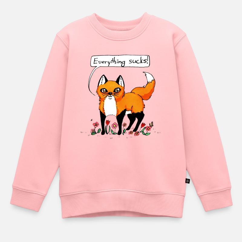 Everything sucks - Sweat Premium enfant bio - rose