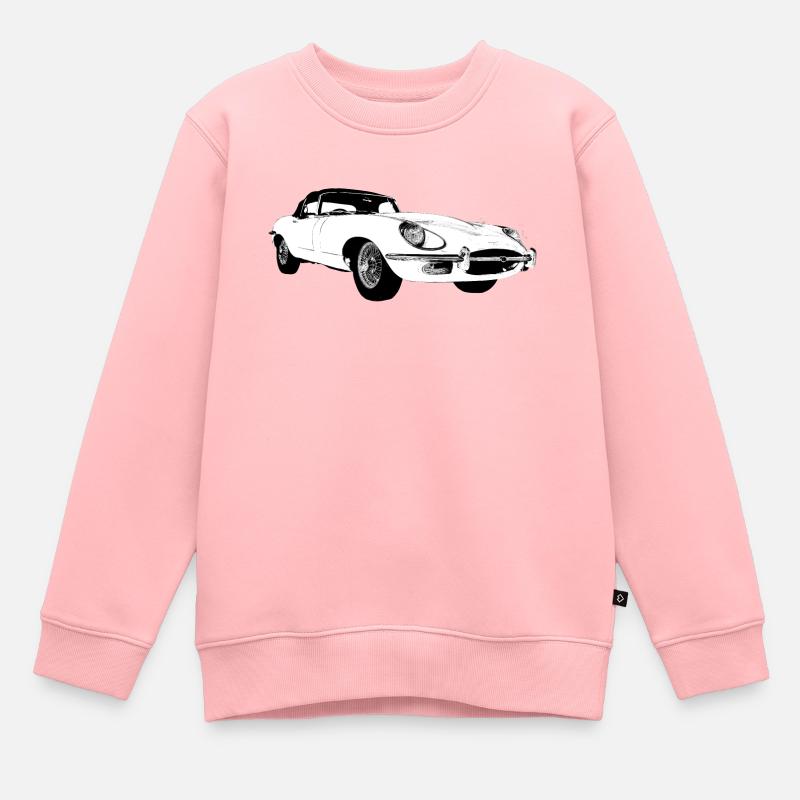 E type jag - Sweat Premium enfant bio - rose
