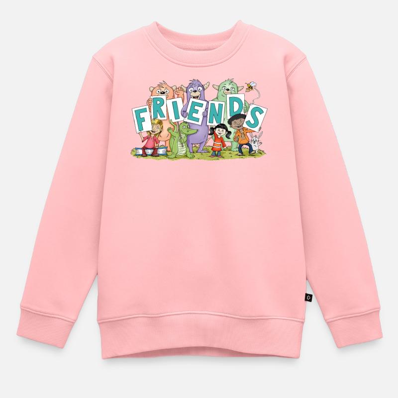 amis - Sweat Premium enfant bio - rose