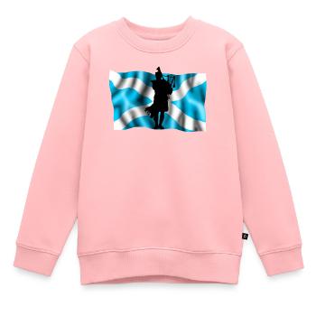 Schottland - Kinder Premium Organic Sweatshirt - Rosa - Vorne - AI Model Kid Female (0cm)